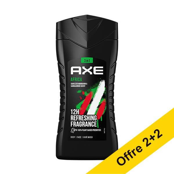 Offre : 4x Axe Africa gel douche (250 ml) SAX00315 - 1