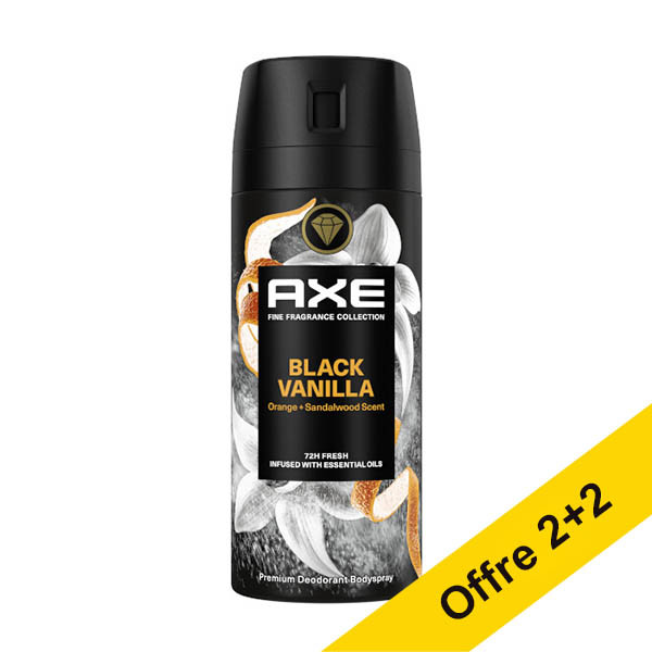 Offre : 4x Axe Fine Fragrance Collection Black Vanilla déodorant & spray (150 ml) SAX00312 - 1