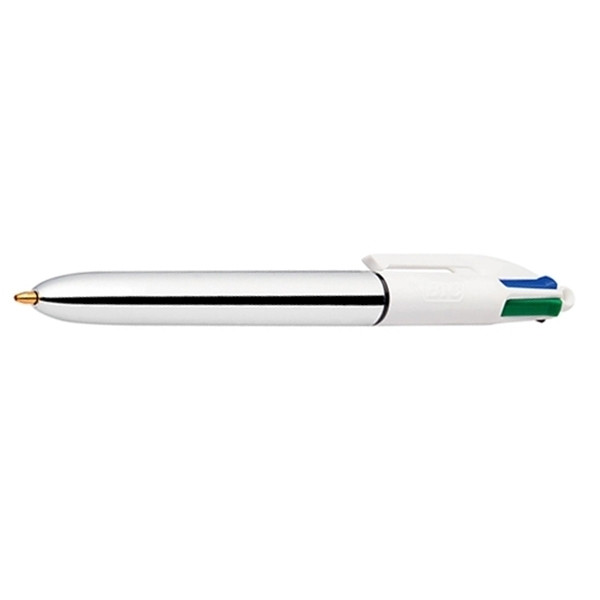 BIC 4 Colours Shine stylo à bille - argent 9193800 224646 - 1