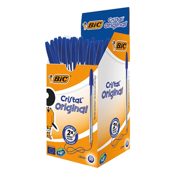 BIC Cristal stylo à bille (50 pièces) - bleu 8373609 224608 - 1