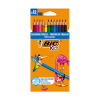 BIC Kids Tropicolors crayons de couleur en étui (12 pièces)