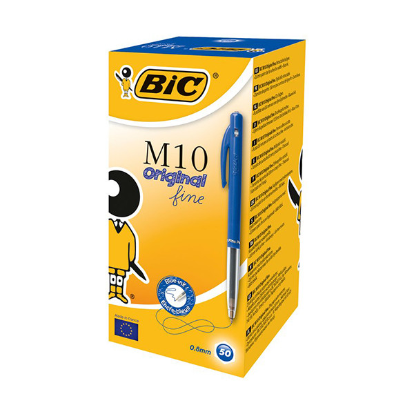 BIC M10 Clic stylo à bille (50 pièces) - bleu 1199190126 224663 - 1