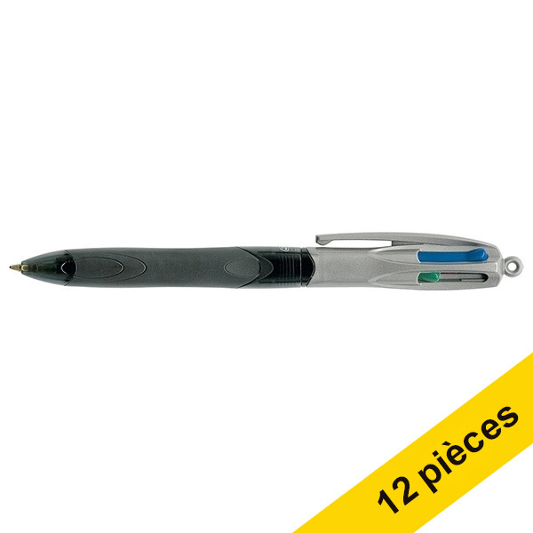 BIC Offre : 12x BIC 4 Colours Grip Pro stylo à bille  240022 - 1