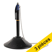 BIC Offre : 3x BIC stylo à bille sur socle rond - noir  240457