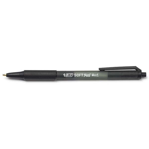 BIC Soft Feel Clic Grip stylo à bille (12 pièces) - noir 8362352 224625 - 1