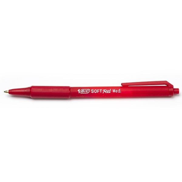 BIC Soft Feel Clic Grip stylo à bille (12 pièces) - rouge 8362342 224626 - 1