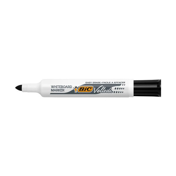 BIC Velleda 1711 marqueur pour tableau blanc (0,6 mm ogive) - noir 9430311 240447 - 1