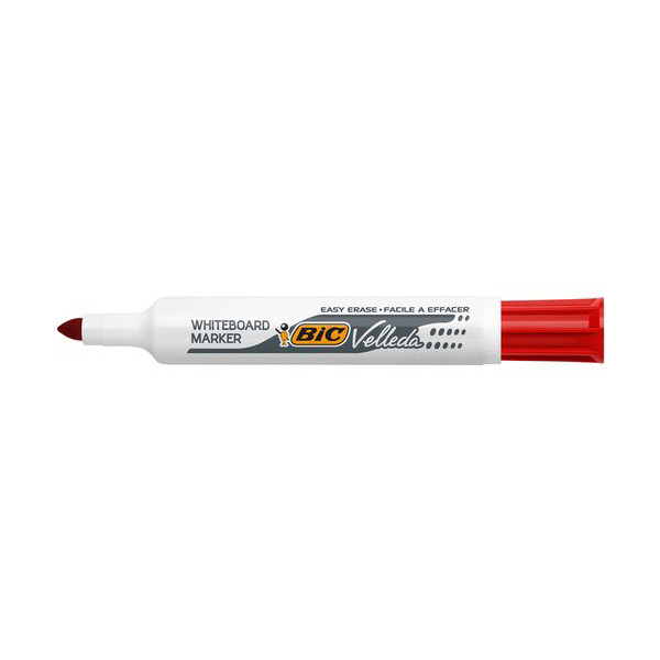 BIC Velleda 1711 marqueur pour tableau blanc (0,6 mm ogive) - rouge 9430291 240448 - 1