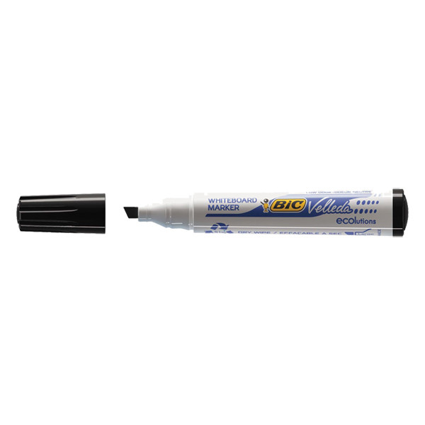 BIC Velleda 1751 marqueur pour tableau blanc (3,7 - 5,5 mm biseautée) - noir 224699 - 1
