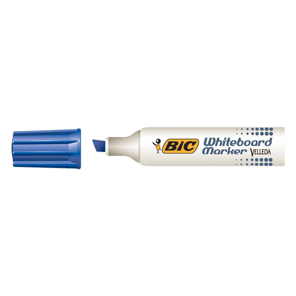 BIC Velleda 1781 marqueur pour tableau blanc (3 - 6 mm biseautée) - bleu 9402971 224710 - 1