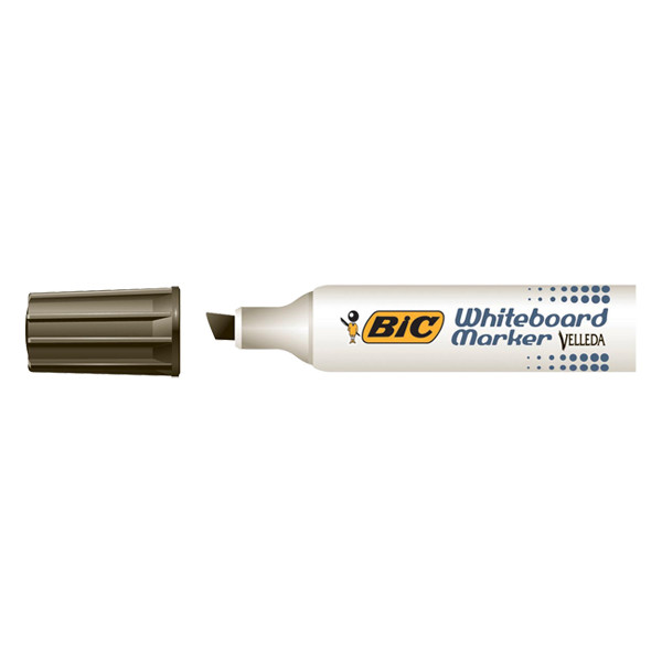 BIC Velleda 1781 marqueur pour tableau blanc (3 - 6 mm biseautée) - noir 9402981 224709 - 1