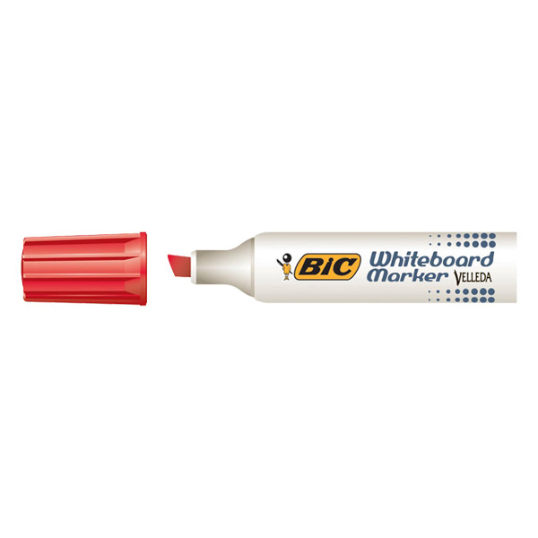 BIC Velleda 1781 marqueur pour tableau blanc (3 - 6 mm biseautée) - rouge 9402961 224711 - 1