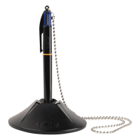 BIC stylo à bille sur socle rond - noir 918515 224718