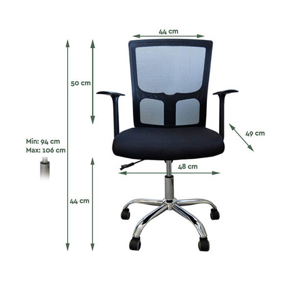 BRASQ OC200 Classic chaise de bureau ergonomique 202123 - 2