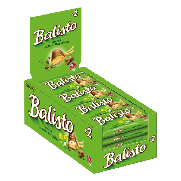 Balisto Barre Muesli Raisin emballage individuel (20 pièces) 58784 423279 - 1