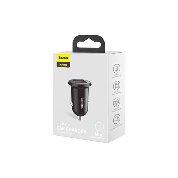 Baseus 2x chargeur de voiture USB-A 2 x 12 W 828644 - 3