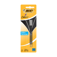 Bic 4 Colours recharge de stylo à bille moyen 2 pièces - noir