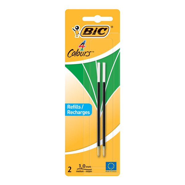Bic 4 Colours recharge de stylo à bille moyen 2 pièces - vert 929250 224656 - 1