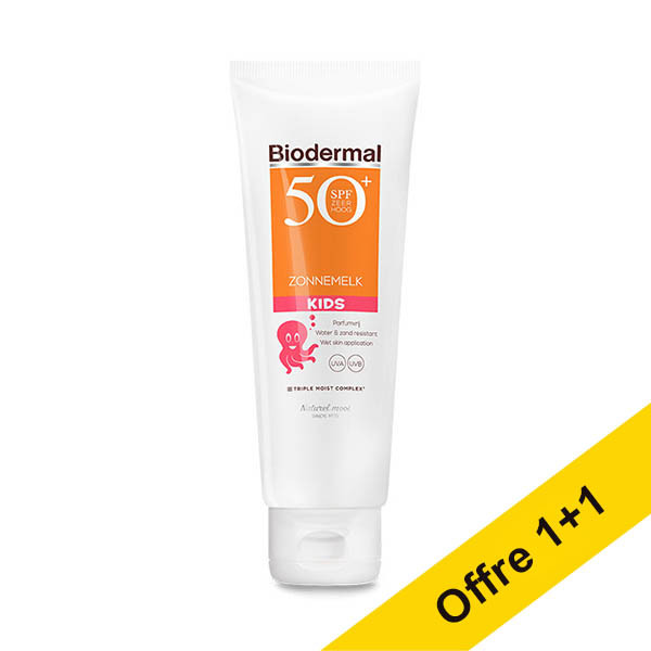 Offre : 2x Biodermal Kids lait solaire SPF50+ 125 ml SBI00253 - 1