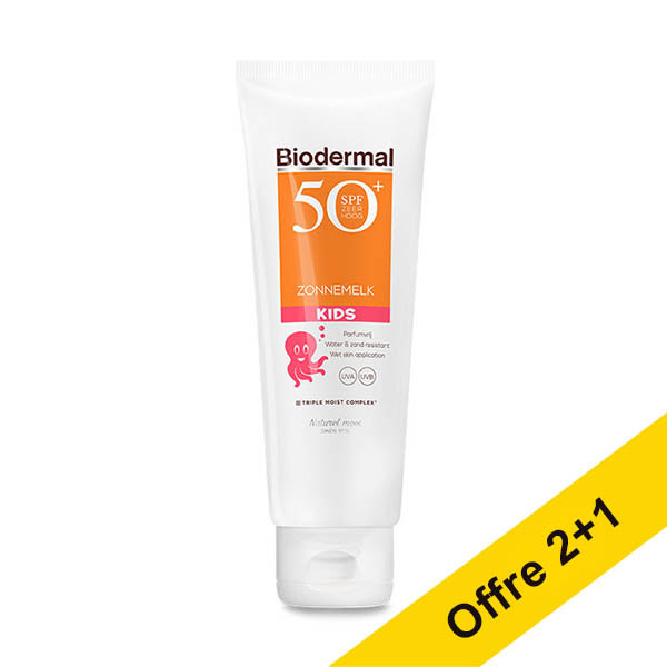 Offre : 3x Biodermal Kids lait solaire SPF50+ 125 ml SBI00253 - 1