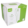 Biodore ensemble de couverts couteau-fourchette-serviette en bois (100 sets) 521179 402769 - 4