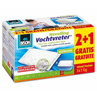 Bison Vochtvreter® sac de recharge sans odeur pour absorbeur d'humidité boîte (3 x 1 kg) 6313576 SBI00151