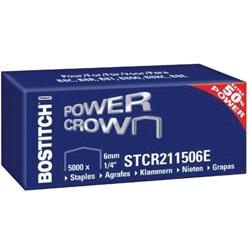 Bostitch B8 power crown agrafes (5000 agrafes) STCR211506Z 204108 - 1