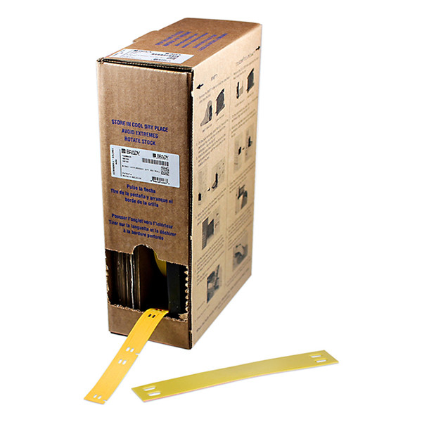 Brady BM-10X75-7598-YL étiquettes en polyester 10 mm x 75 mm (d'origine) - jaune BM-10X75-7598-YL 148018 - 1