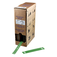 Brady BM-10x60-7643-GN étiquettes non adhésives en polyuréthane 10 mm x 60 mm (d'origine) - vert 148045