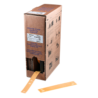 Brady BM-10x60-7643-OR étiquettes en polyuréthane 10 mm x 60 mm (d'origine) - orange 148040