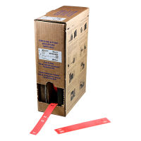 Brady BM-10x60-7643-RD étiquettes en polyuréthane 10 mm x 60 mm (d'origine) - rouge 148042