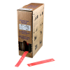 Brady BM-10x60-7643-RD étiquettes en polyuréthane 10 mm x 60 mm (d'origine) - rouge 148042 - 1