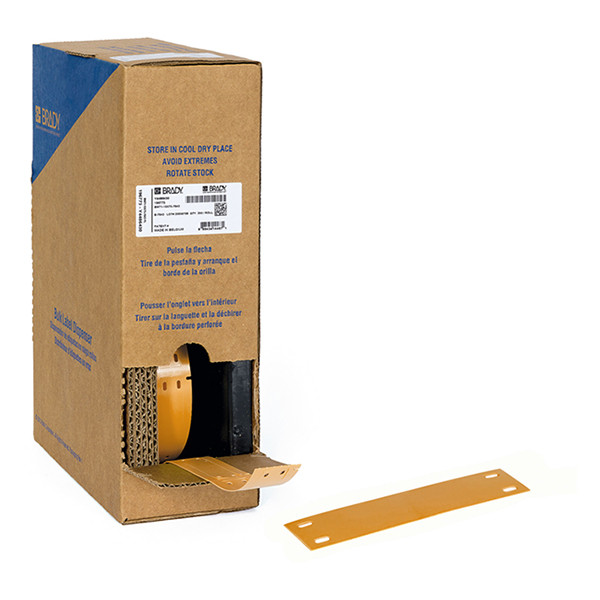 Brady BM-15x75-7643-OR étiquettes en polyuréthane 15 mm x 75 mm (d'origine) - orange BM-15x75-7643-OR 148025 - 1