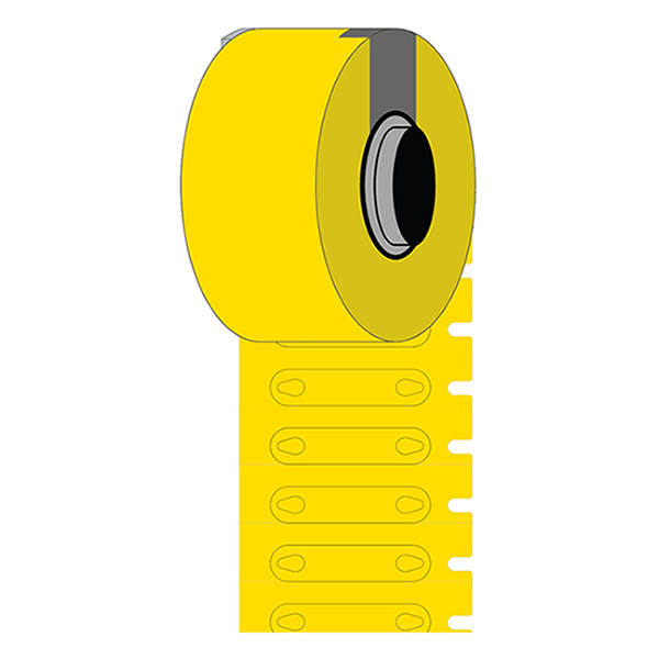 Brady BM-2-7599-YL-R étiquettes en polyéthylène Ø 3,50 ouverture 23 mm x 5,20 mm (d'origine) - jaune BM-2-7599-YL-R 148013 - 1