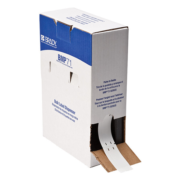 Brady BM-60-109 étiquettes en polyéthylène 12 mm x 50 mm (d'origine) - blanc BM-60-109 148011 - 1