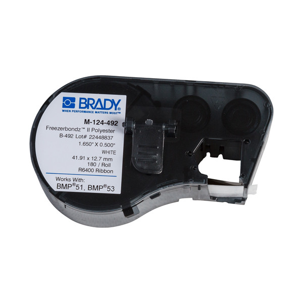 Brady M-124-492 étiquettes en polyester Freezerbondz 41,91 x 12,7 mm (d'origine) M-124-492 146232 - 1