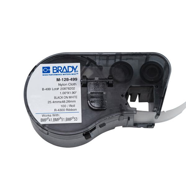 Brady M-128-499 étiquettes en tissu nylon 25,4 mm x 48,26 mm (d'origine) M-128-499 146130 - 1
