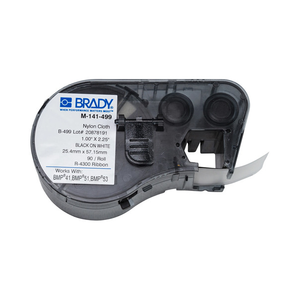 Brady M-141-499 étiquettes en tissu nylon 25,4 mm x 57,15 mm (d'origine) M-141-499 146040 - 1