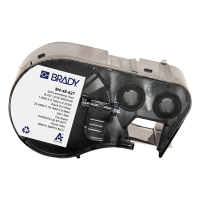 Brady M4-48-427 étiquettes en vinyle laminé 25,40 mm x 19,05 mm x 9,50 mm (d'origine) - noir sur blanc/transparent M4-48-427 148134