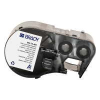 Brady M4-72-461 étiquettes en polyester laminé 12,7 mm x 44,45 mm x 19,05 mm (d'origine) - noir sur blanc/transparent M4-72-461 148118