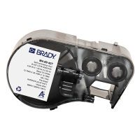 Brady M4-89-427 étiquettes en vinyle laminé 38,1 mm x 12,7 mm x 12,7 mm (d'origine) - noir sur blanc/transparent M4-89-427 148128