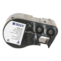 Brady M4-91-427 étiquettes en vinyle laminé 25,4 mm x 38,1 mm x 12,7 mm (d'origine) - noir sur blanc/transparent M4-91-427 148124