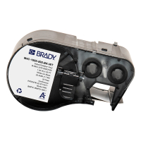 Brady M4C-1000-595-BK-WT étiquettes en vinyle 25,40 mm x 7,62 m (d'origine) - blanc sur noir 147968