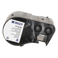 Brady M5-120-499 étiquettes en tissu nylon 25,4 mm x 12,7 mm (d'origine) - noir sur blanc M5-120-499 148298