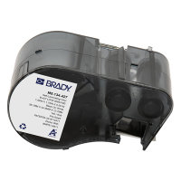 Brady M5-134-427 étiquettes en vinyle laminé 38,1 mm x 44,45 mm x 12,7 mm (d'origine) - noir sur blanc/transparent M5-134-427 148136