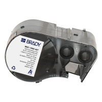 Brady M5C-1000-427 étiquettes en vinyle laminé 25,4 mm x 7,62 m x 9,53 mm (d'origine) - noir sur blanc/transparent M5C-1000-427 148402