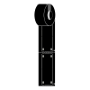 Brady M6-25x75-B7598-BK étiquettes en polyuréthane 25 mm x 75 mm (d'origine) - noir 148034 - 1
