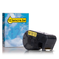 Brady MC1-1000-595-YL-BK ruban vinyle 25,4 mm x 7,62 m (marque distribueur 123encre) - noir sur jaune