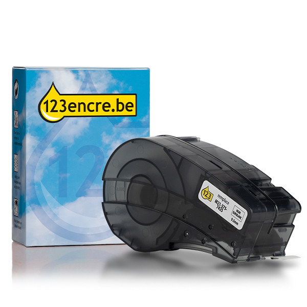 Marque 123encre remplace Brady M21-375-7425 ruban polypropylène 9,53 mm x 6,40 m - noir sur blanc 147203 - 1