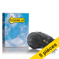 Offre : 5x marque 123encre remplace Brady M21-375-499 ruban nylon 9,53 mm x 4,88 m - noir sur blanc